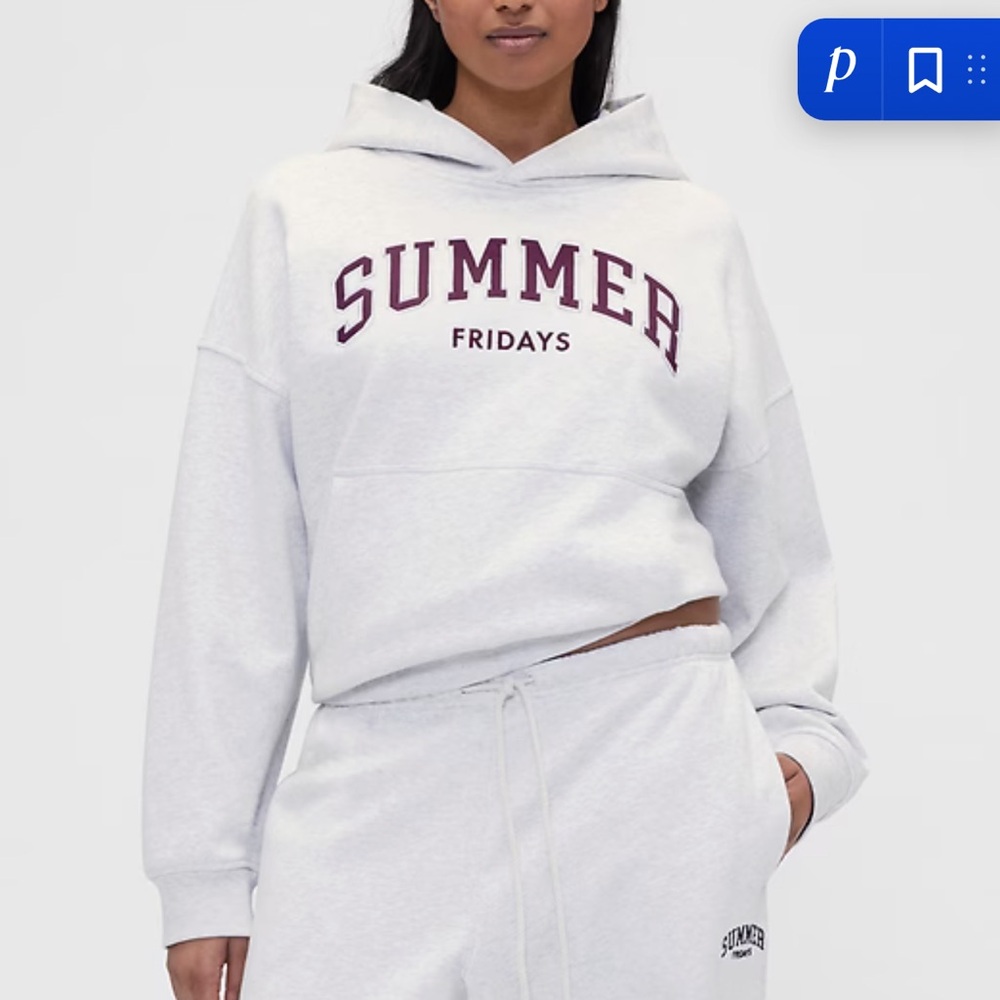 Gap × Summer Fridays Heavyweight Oversized Logo Hoodie